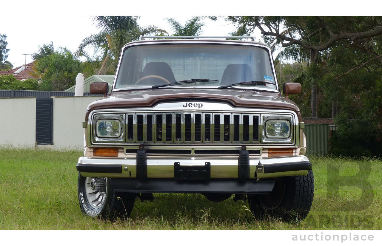 4/1984 Jeep Cherokee SJ Limited (4x4) 4d Wagon Brown/Gold 5.9L V8