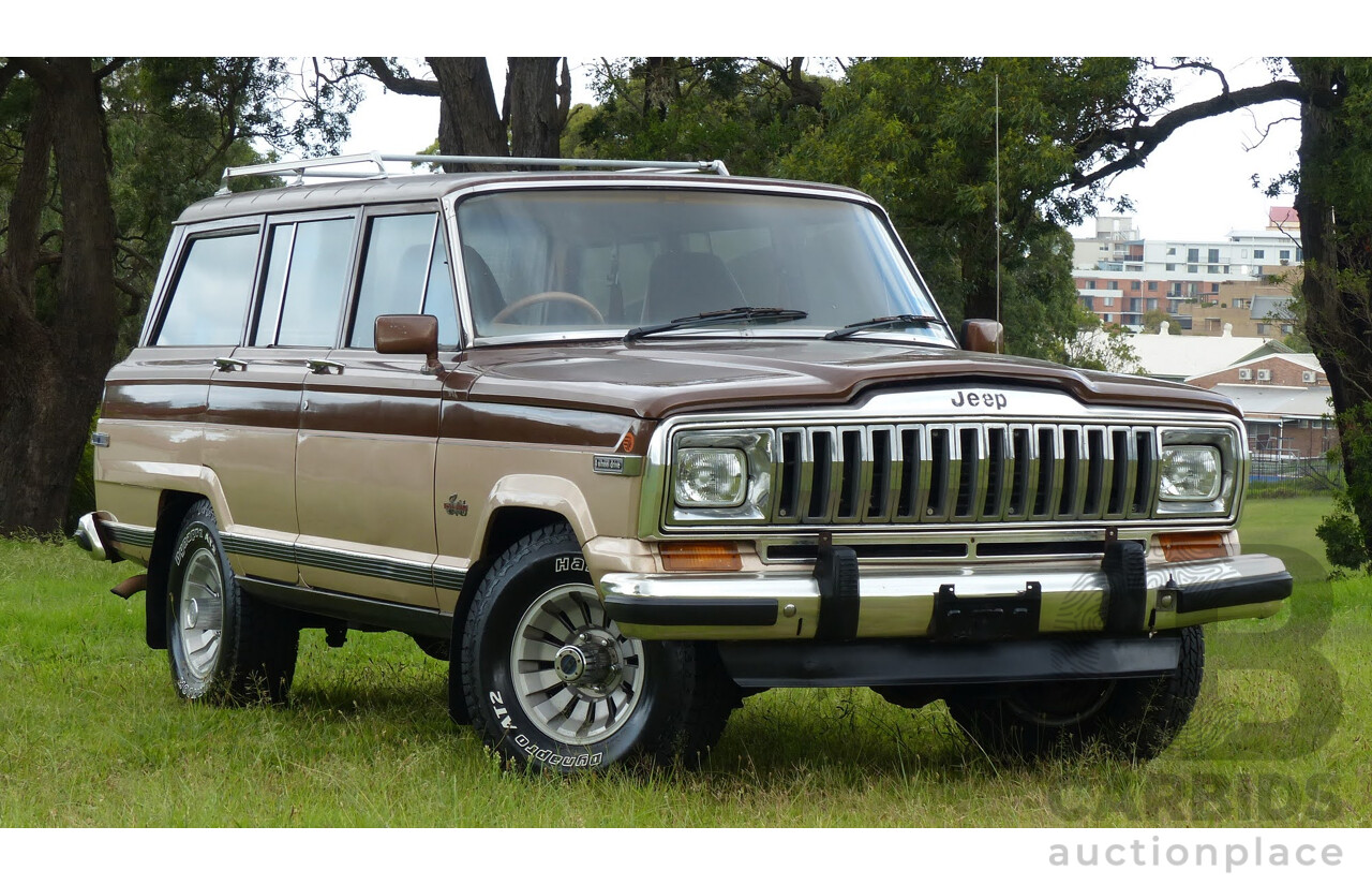 4/1984 Jeep Cherokee SJ Limited (4x4) 4d Wagon Brown/Gold 5.9L V8