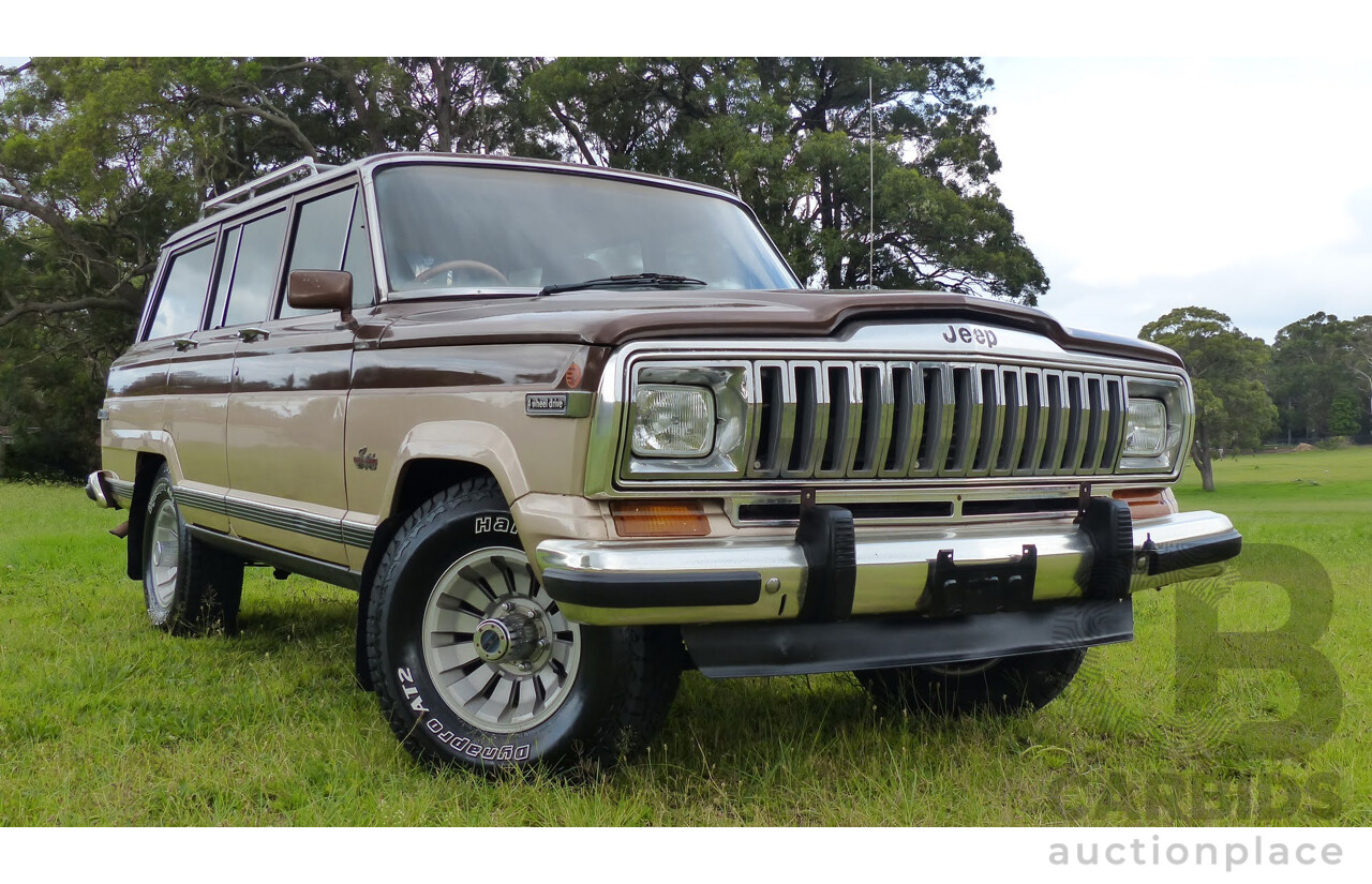 4/1984 Jeep Cherokee SJ Limited (4x4) 4d Wagon Brown/Gold 5.9L V8