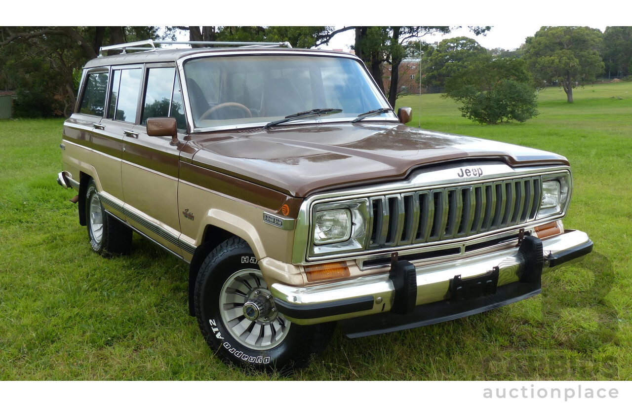 4/1984 Jeep Cherokee SJ Limited (4x4) 4d Wagon Brown/Gold 5.9L V8