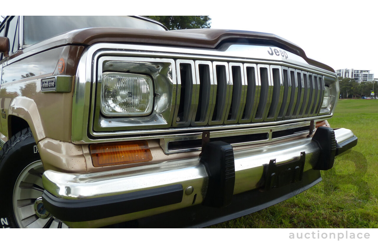 4/1984 Jeep Cherokee SJ Limited (4x4) 4d Wagon Brown/Gold 5.9L V8