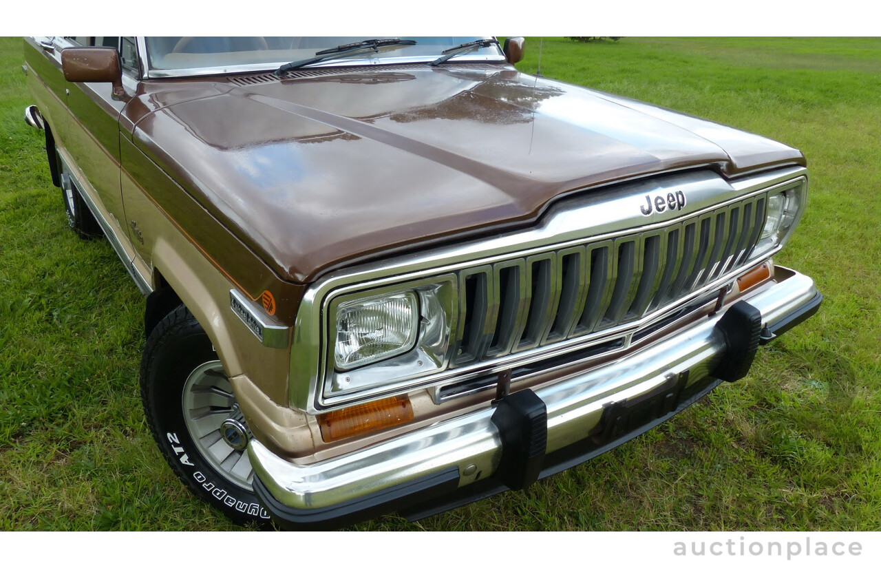 4/1984 Jeep Cherokee SJ Limited (4x4) 4d Wagon Brown/Gold 5.9L V8