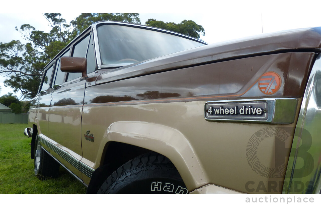 4/1984 Jeep Cherokee SJ Limited (4x4) 4d Wagon Brown/Gold 5.9L V8