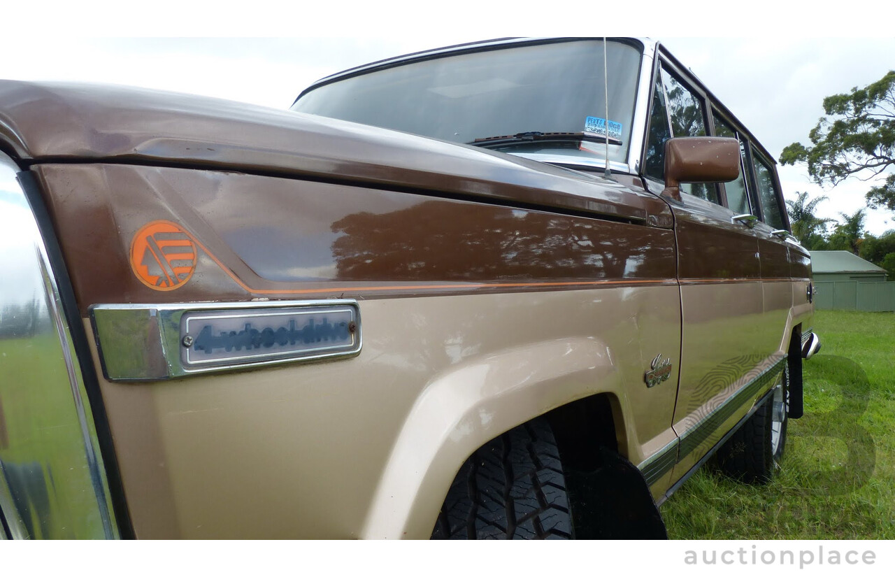 4/1984 Jeep Cherokee SJ Limited (4x4) 4d Wagon Brown/Gold 5.9L V8