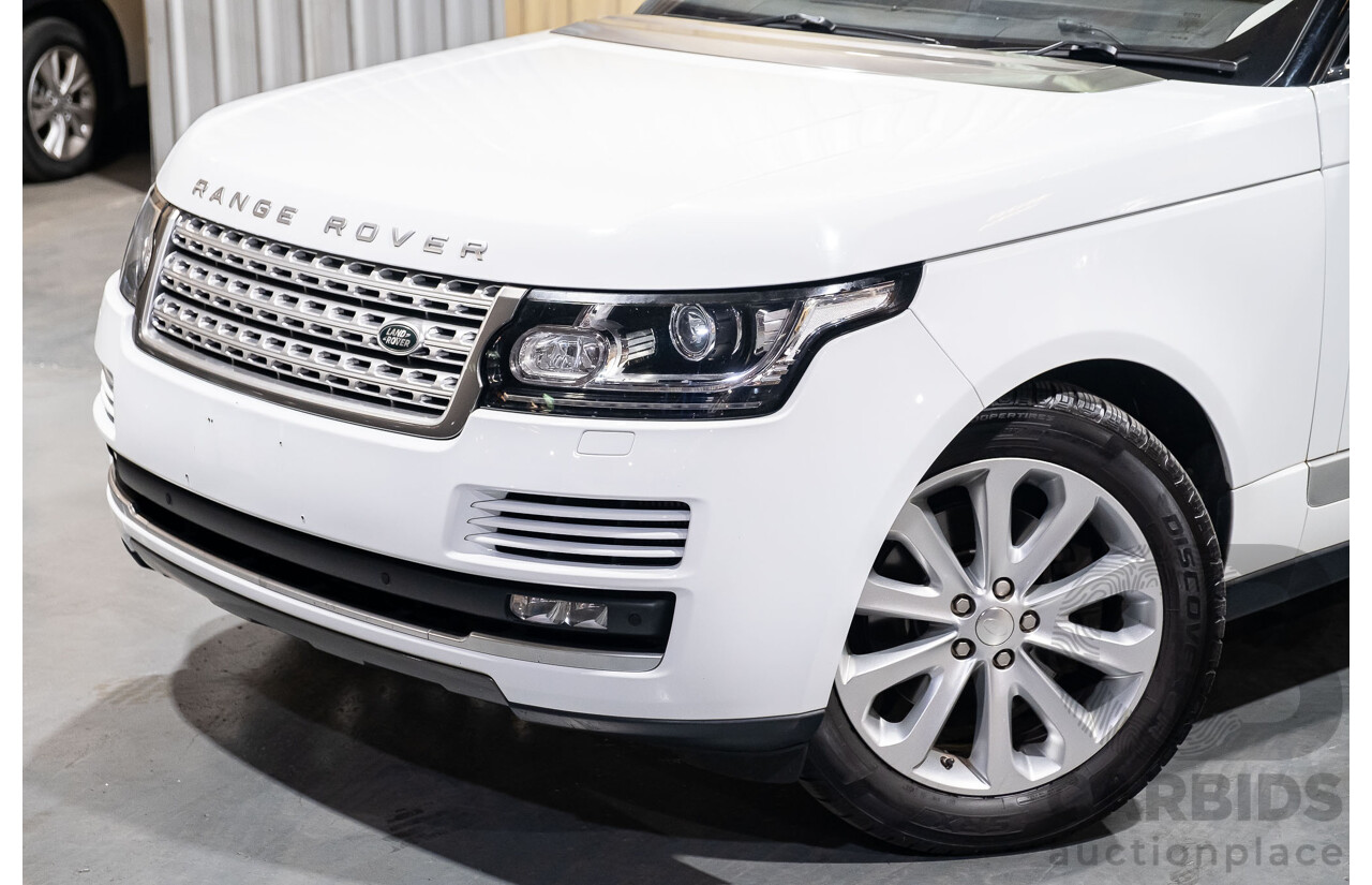 6/2014 Land Rover Range Rover Vogue TDV6 LG MY14.5 4d Wagon White 3.0L Twin Turbo Diesel
