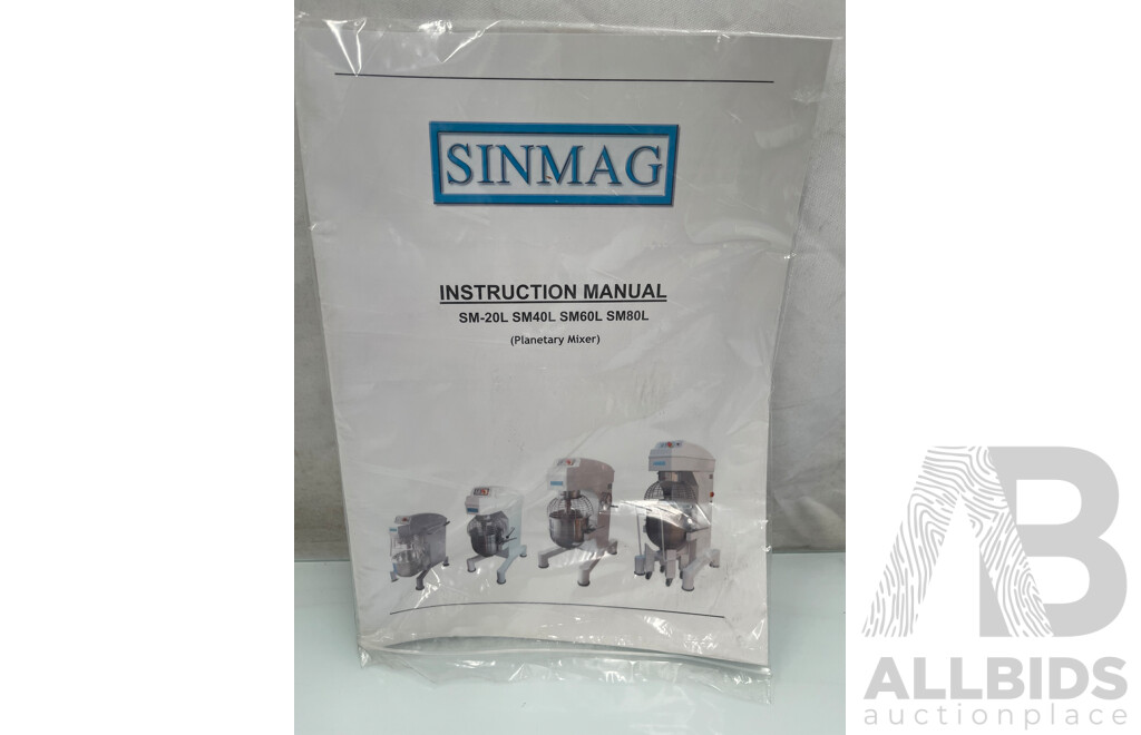 Sinmag 20Ltr 10 Speed Commercial Mixer