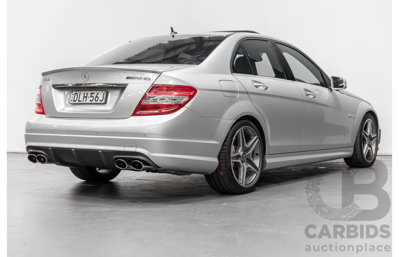 2/2011 Mercedes-Benz C63 AMG W204 MY11 4d Sedan Silver 6.3L V8