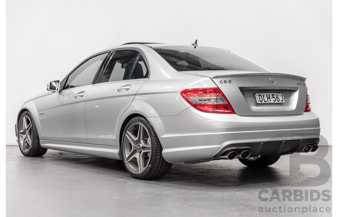 2/2011 Mercedes-Benz C63 AMG W204 MY11 4d Sedan Silver 6.3L V8