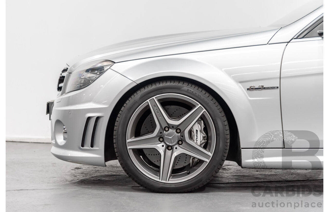 2/2011 Mercedes-Benz C63 AMG W204 MY11 4d Sedan Silver 6.3L V8