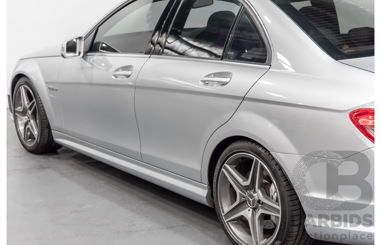 2/2011 Mercedes-Benz C63 AMG W204 MY11 4d Sedan Silver 6.3L V8