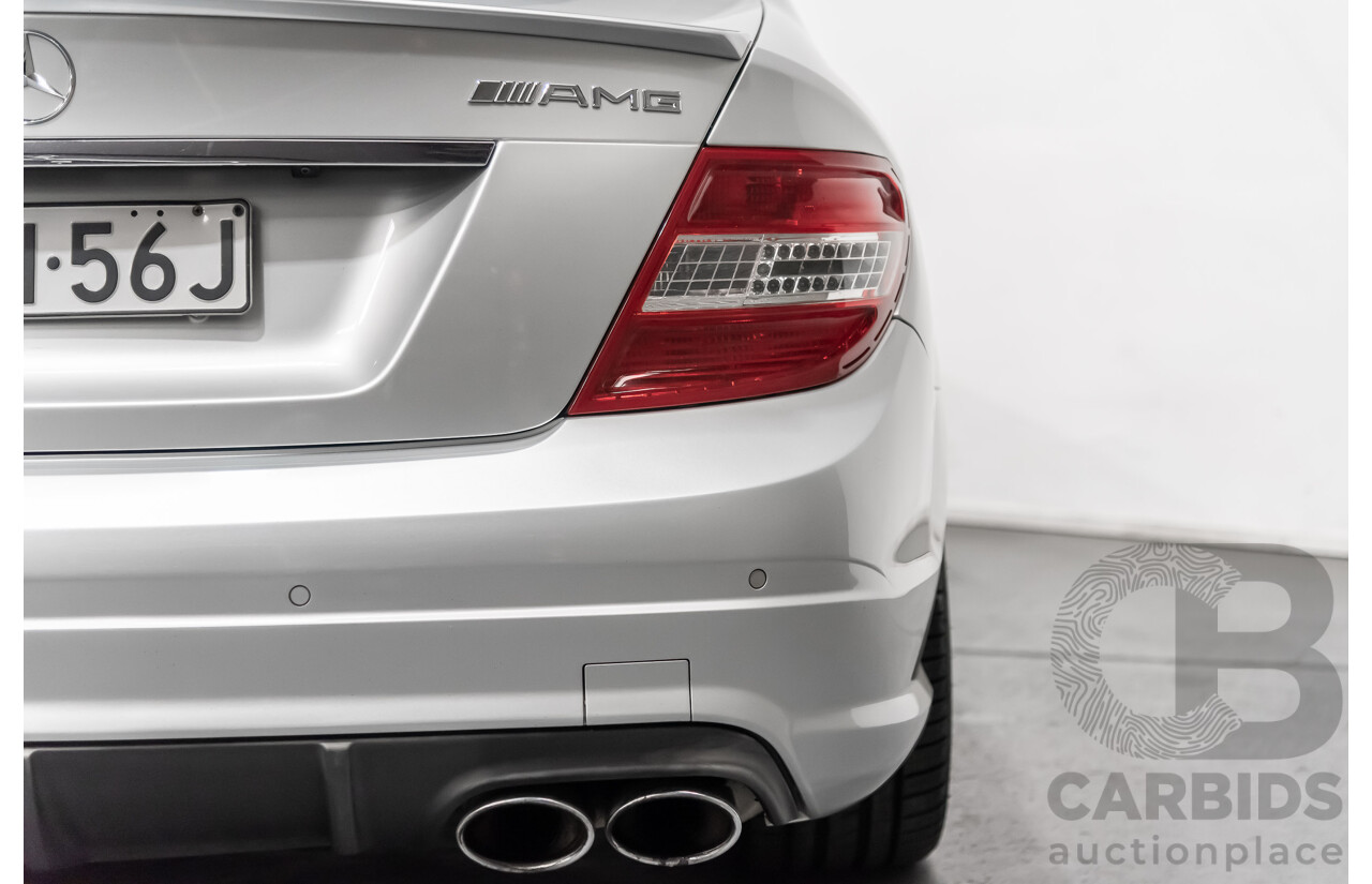 2/2011 Mercedes-Benz C63 AMG W204 MY11 4d Sedan Silver 6.3L V8