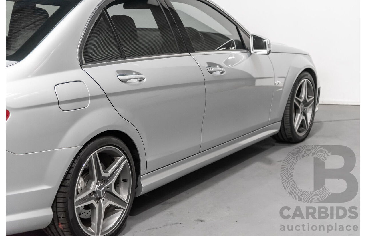 2/2011 Mercedes-Benz C63 AMG W204 MY11 4d Sedan Silver 6.3L V8