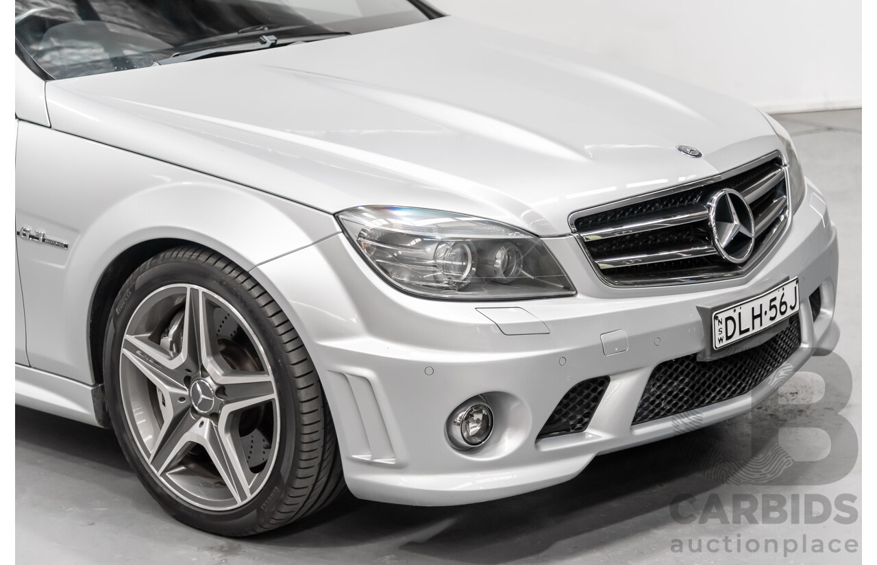 2/2011 Mercedes-Benz C63 AMG W204 MY11 4d Sedan Silver 6.3L V8