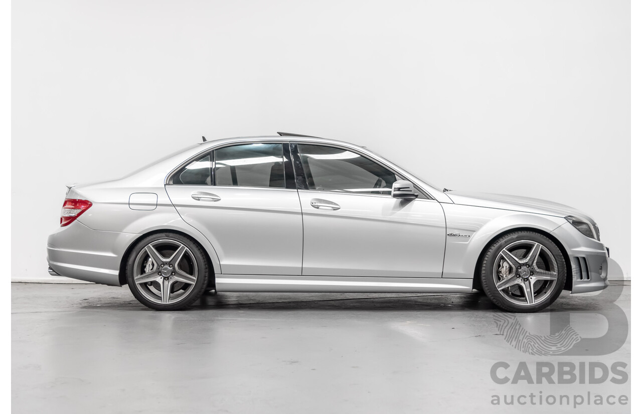 2/2011 Mercedes-Benz C63 AMG W204 MY11 4d Sedan Silver 6.3L V8