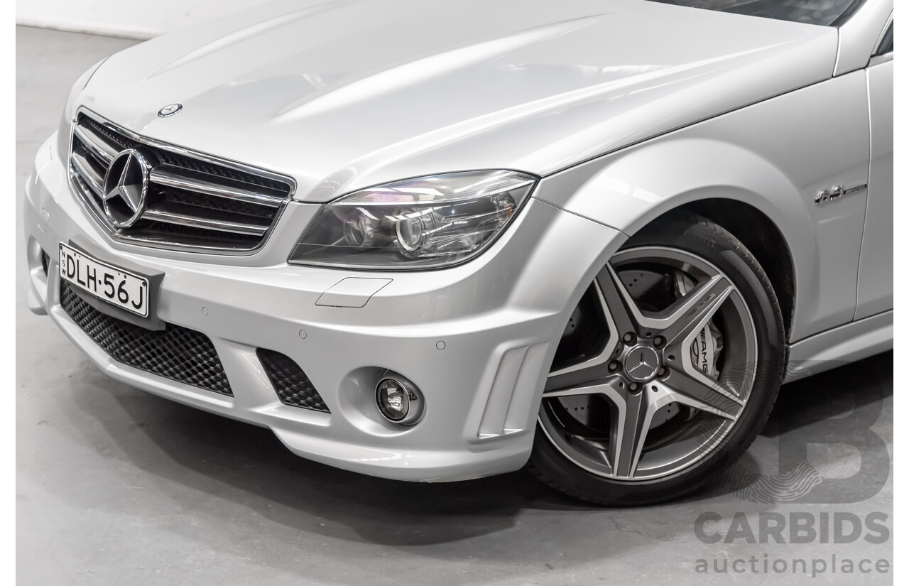 2/2011 Mercedes-Benz C63 AMG W204 MY11 4d Sedan Silver 6.3L V8