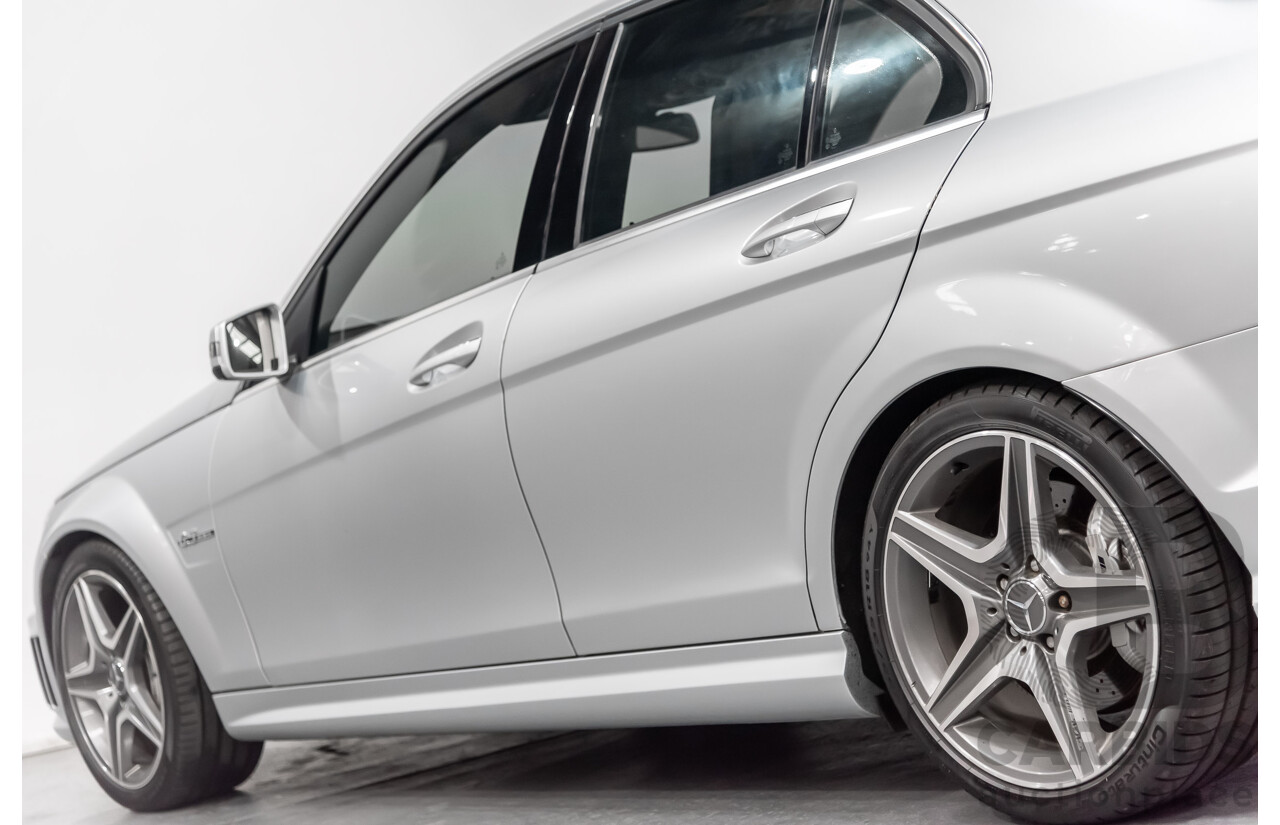 2/2011 Mercedes-Benz C63 AMG W204 MY11 4d Sedan Silver 6.3L V8