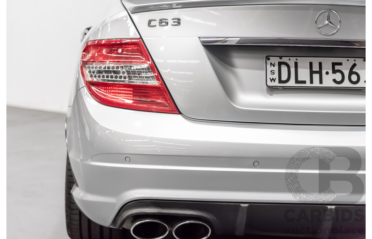 2/2011 Mercedes-Benz C63 AMG W204 MY11 4d Sedan Silver 6.3L V8