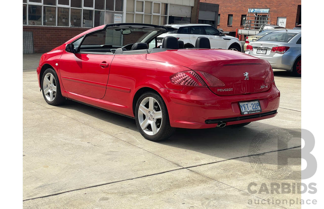 3/2004 Peugeot 307 CC Dynamic  2d Cabriolet Red 2.0L