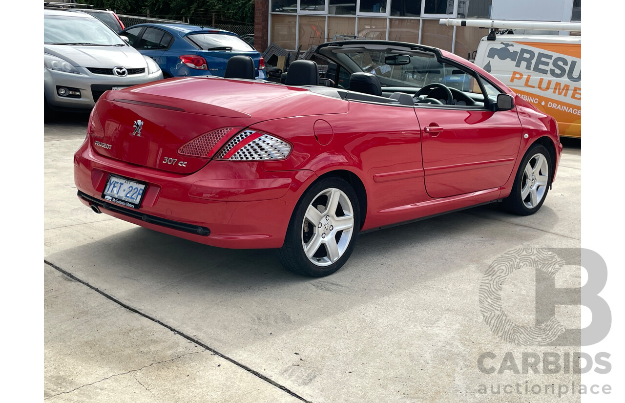 3/2004 Peugeot 307 CC Dynamic  2d Cabriolet Red 2.0L