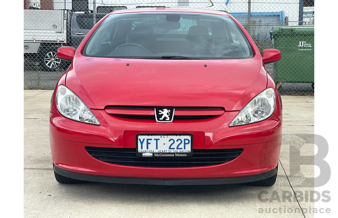 3/2004 Peugeot 307 CC Dynamic  2d Cabriolet Red 2.0L