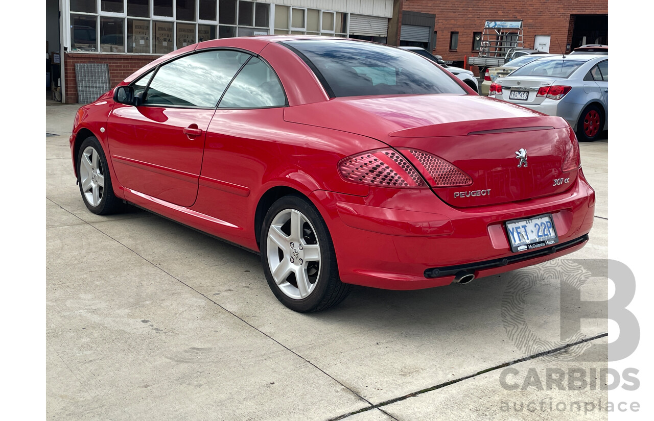 3/2004 Peugeot 307 CC Dynamic  2d Cabriolet Red 2.0L