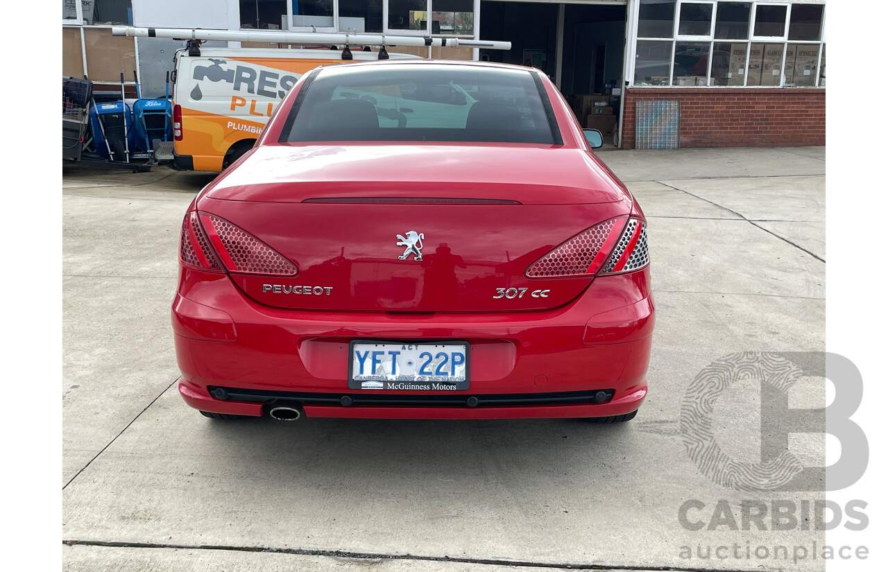 3/2004 Peugeot 307 CC Dynamic  2d Cabriolet Red 2.0L