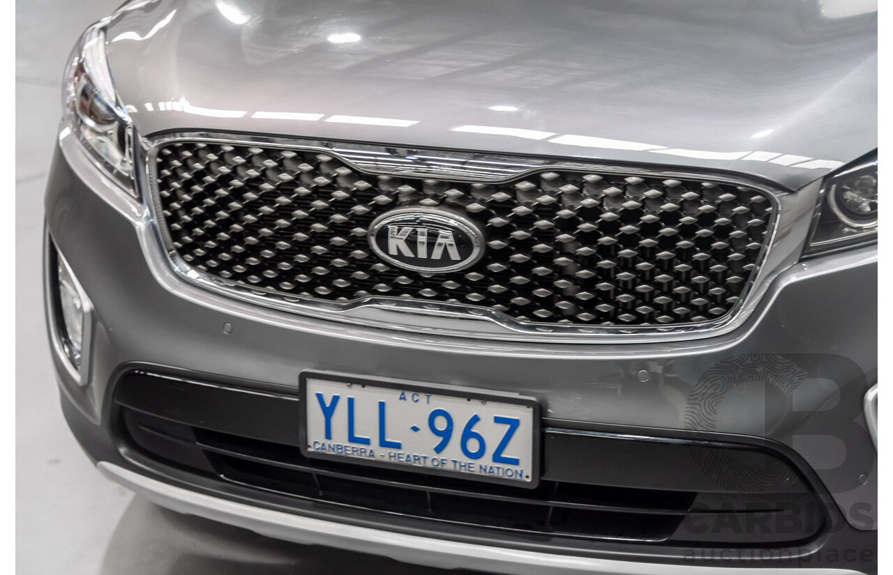 6/2016 Kia Sorento SLi AWD UM MY16 4d Wagon Silver 2.2L Turbo Diesel 7 Seater