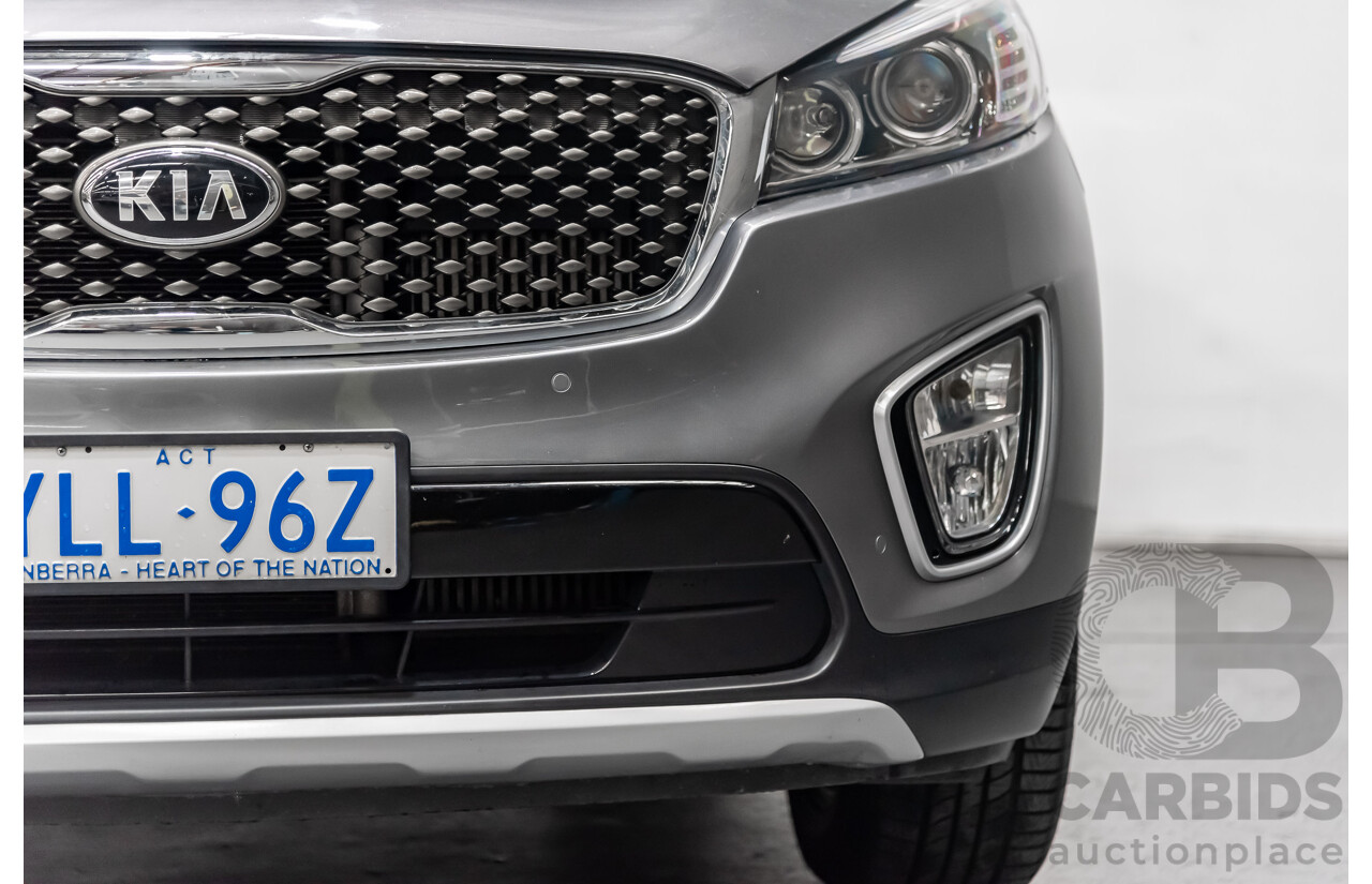 6/2016 Kia Sorento SLi AWD UM MY16 4d Wagon Silver 2.2L Turbo Diesel 7 Seater