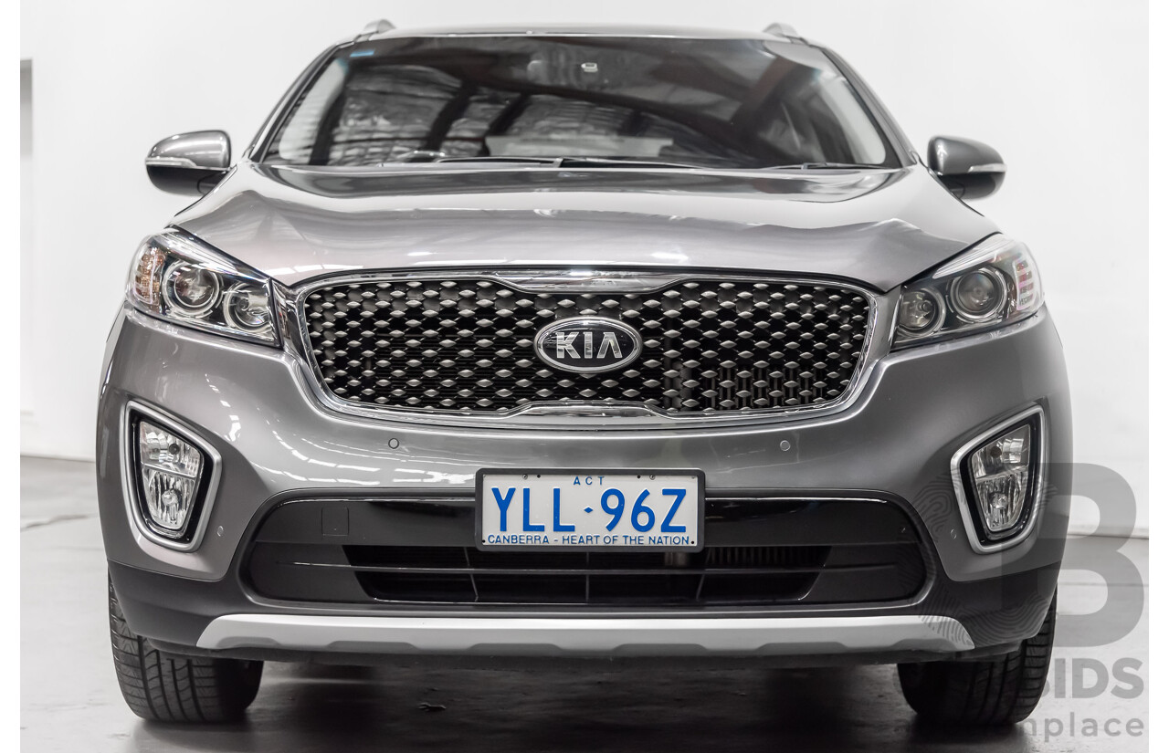 6/2016 Kia Sorento SLi AWD UM MY16 4d Wagon Silver 2.2L Turbo Diesel 7 Seater