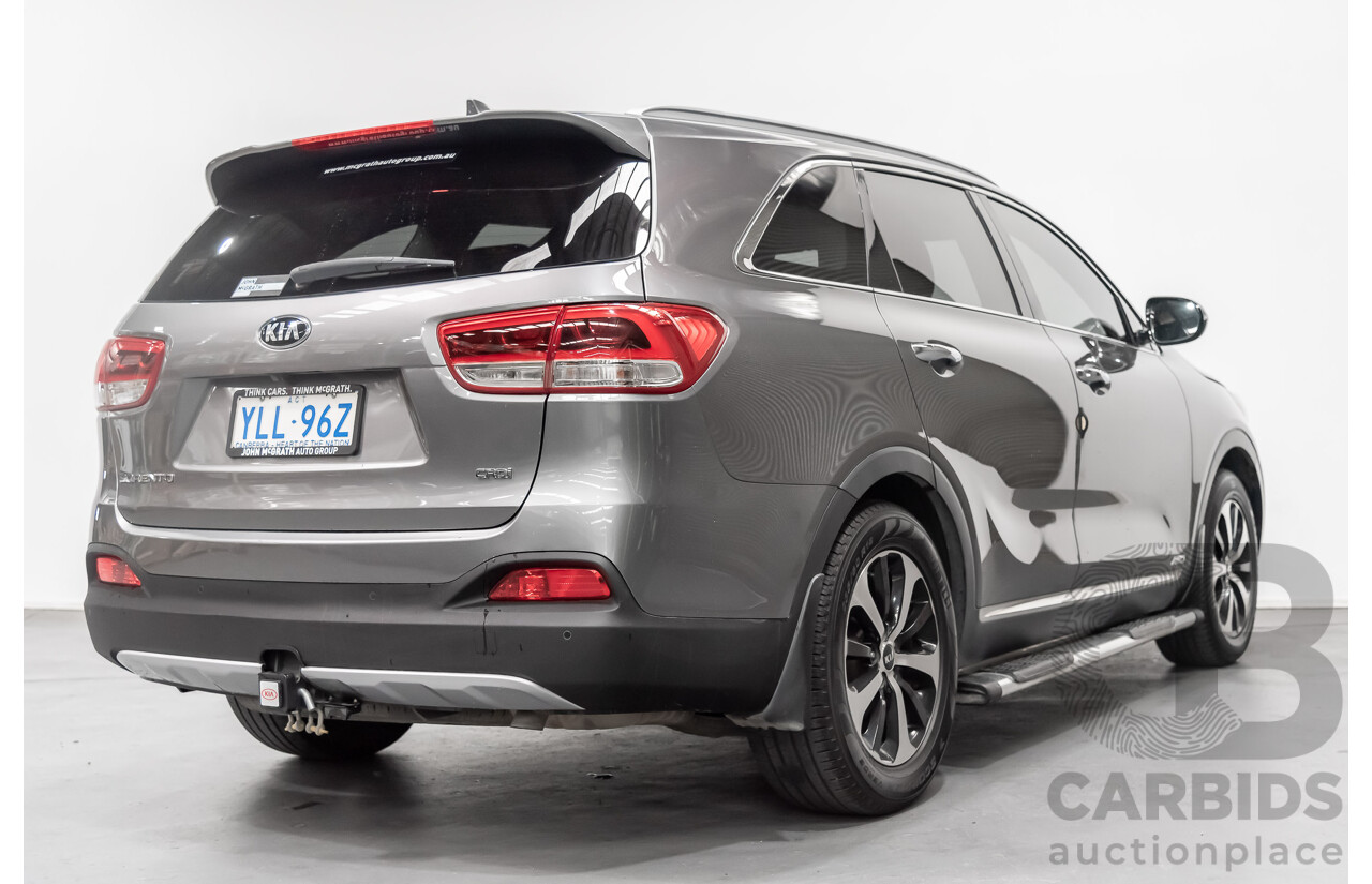 6/2016 Kia Sorento SLi AWD UM MY16 4d Wagon Silver 2.2L Turbo Diesel 7 Seater