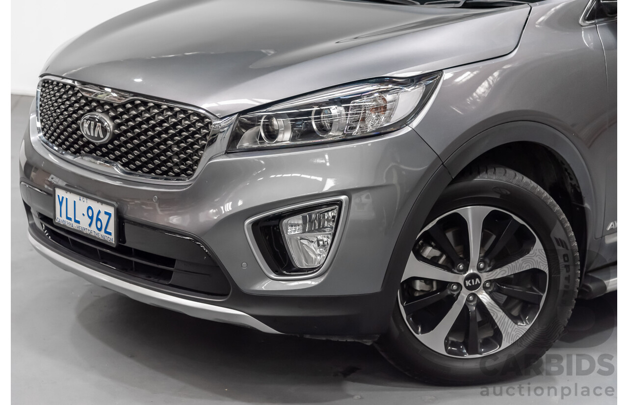 6/2016 Kia Sorento SLi AWD UM MY16 4d Wagon Silver 2.2L Turbo Diesel 7 Seater