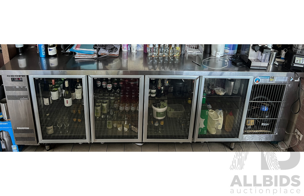 Skope Glass Front Bar Fridge BB780r-4SW