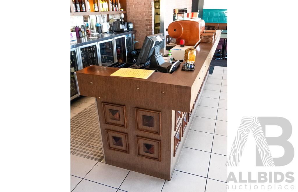 GONE DO NOT LIST Four Meter Commercial Counter with Stainless Bench with Sink and Tap,Drawers,  Bench Power Outlets and Telephony Points