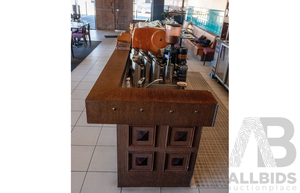 GONE DO NOT LIST Four Meter Commercial Counter with Stainless Bench with Sink and Tap,Drawers,  Bench Power Outlets and Telephony Points