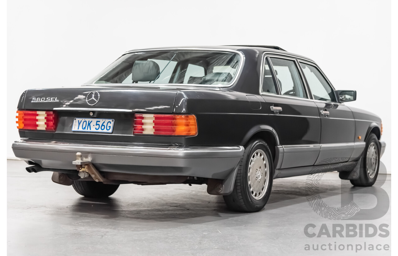 1/1988 Mercedes-Benz 560 SEL W126 4d Sedan Black 5.5L V8