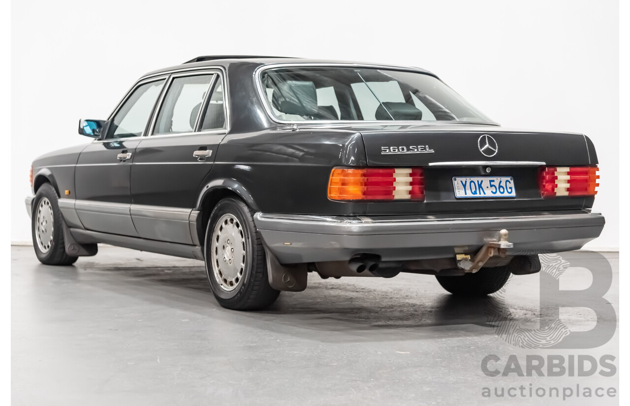 1/1988 Mercedes-Benz 560 SEL W126 4d Sedan Black 5.5L V8