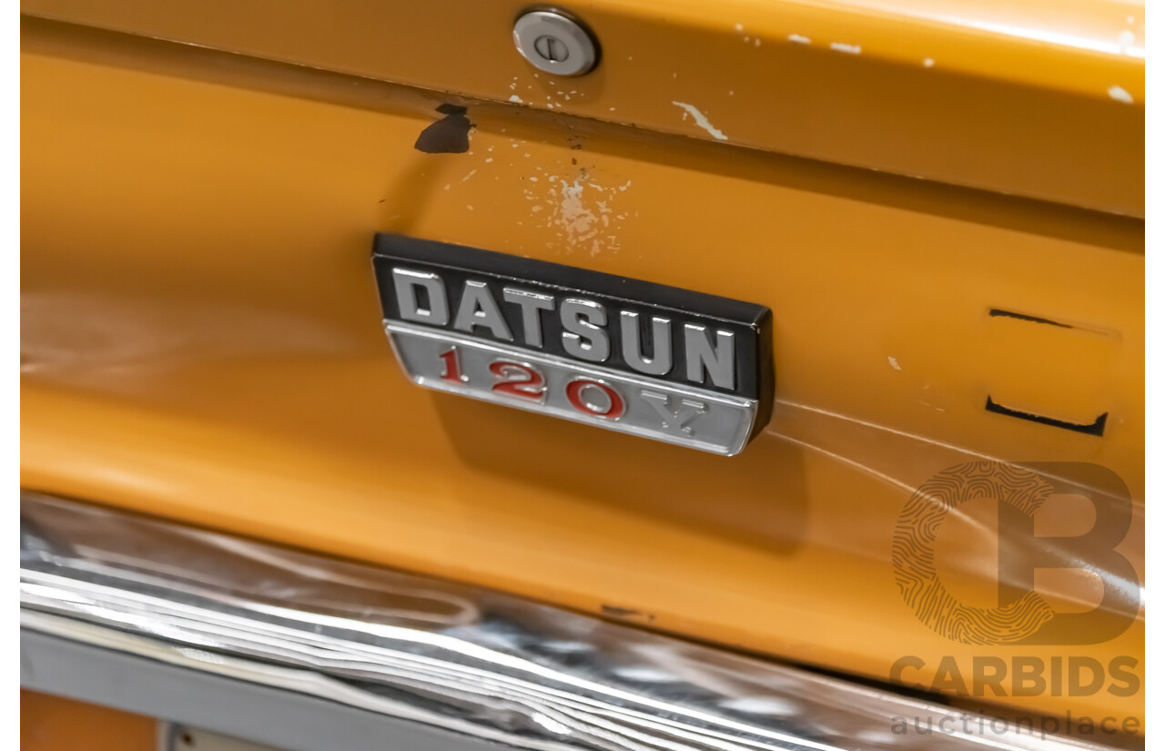 12/1976 Datsun 120y GL 4d Sedan Orange 1.2L