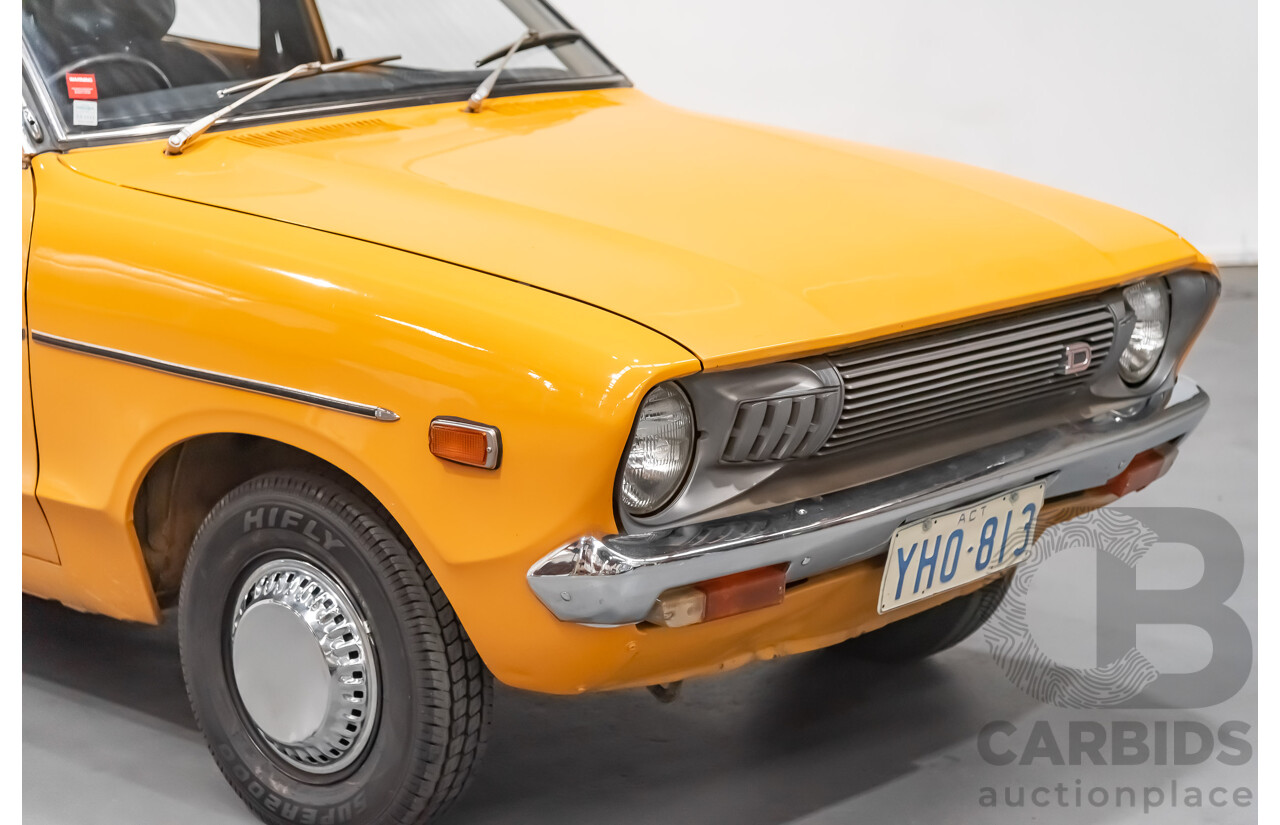 12/1976 Datsun 120y GL 4d Sedan Orange 1.2L