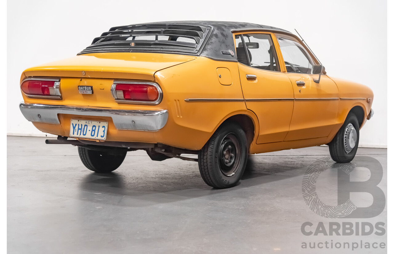 12/1976 Datsun 120y GL 4d Sedan Orange 1.2L