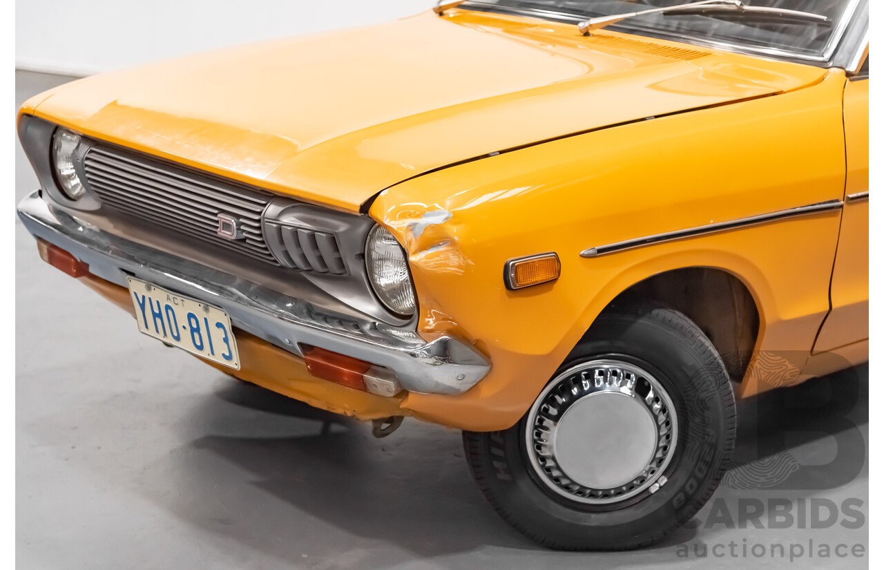 12/1976 Datsun 120y GL 4d Sedan Orange 1.2L