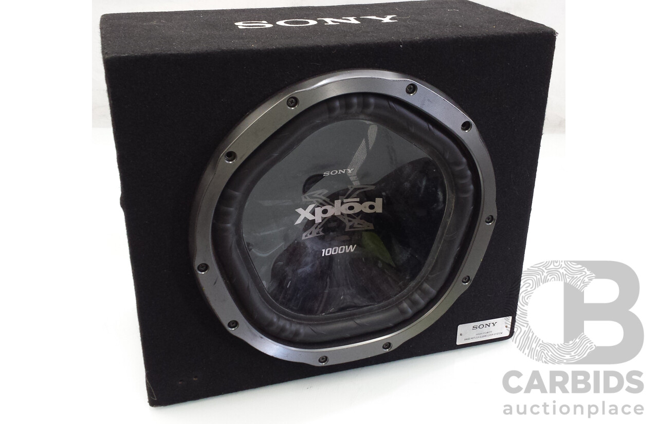 Sony Xplod 1000 Watt High Power Bass Reflex Subwoofer System