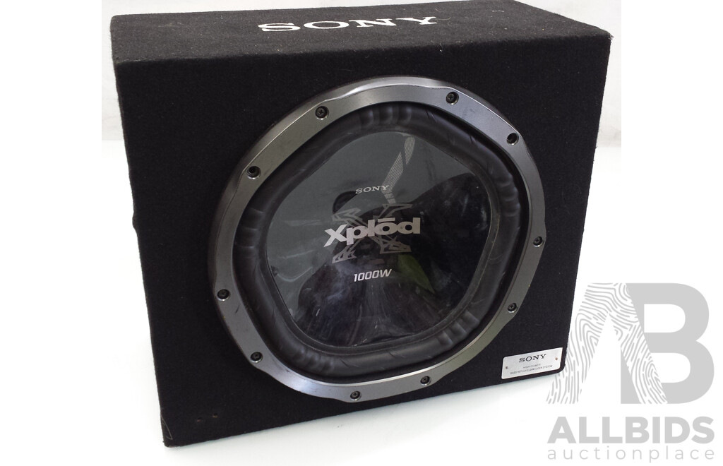 Sony Xplod 1000 Watt High Power Bass Reflex Subwoofer System