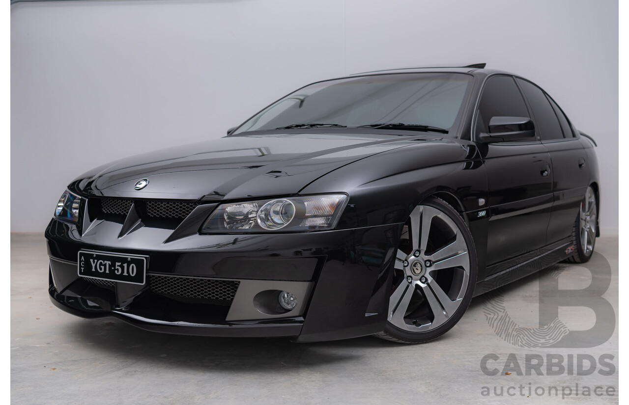 10/2002 Holden HSV VY GTS 300 Build No.10 Y-SERIES 4d Sedan Phantom Black 5.7L V8