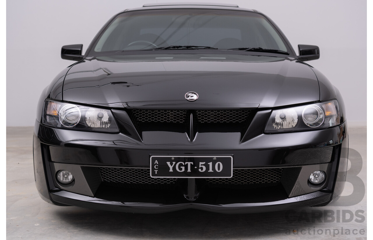 10/2002 Holden HSV VY GTS 300 Build No.10 Y-SERIES 4d Sedan Phantom Black 5.7L V8