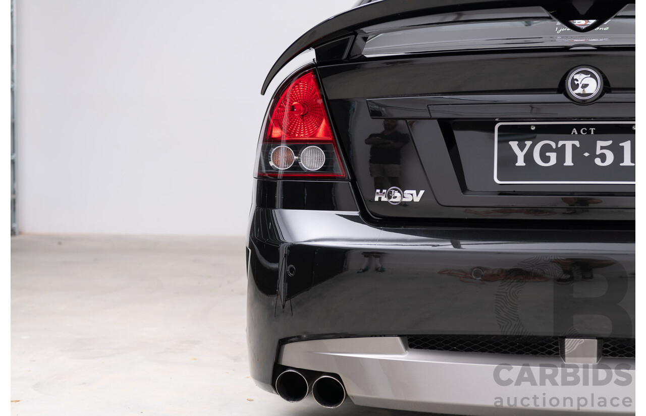 10/2002 Holden HSV VY GTS 300 Build No.10 Y-SERIES 4d Sedan Phantom Black 5.7L V8