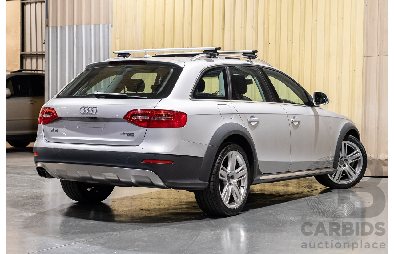 3/2014 Audi A4 Allroad Quattro (AWD) LE B8 (8K) MY14 4d Wagon Silver Turbo Diesel 2.0L