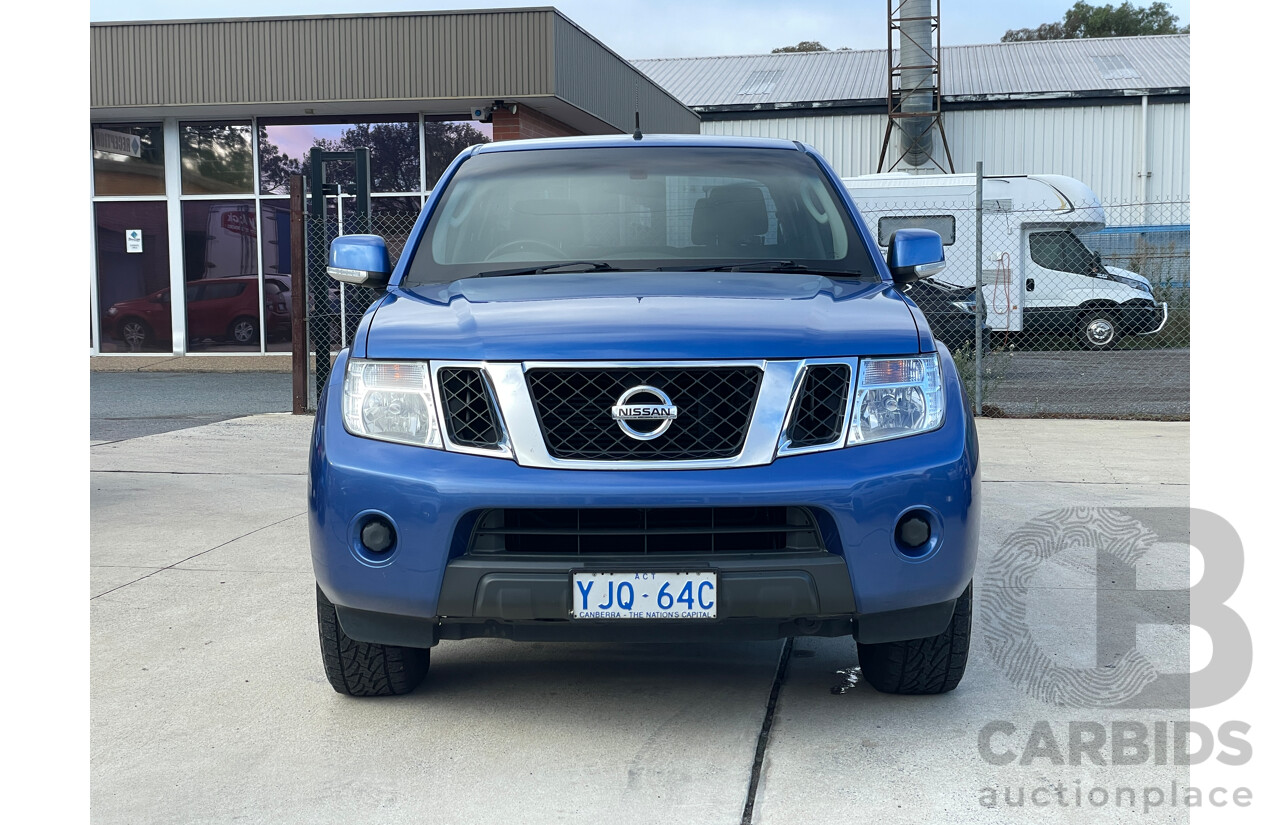 4/2013 Nissan Navara ST (4x4) D40 Dual Cab P/Up Blue 2.5L