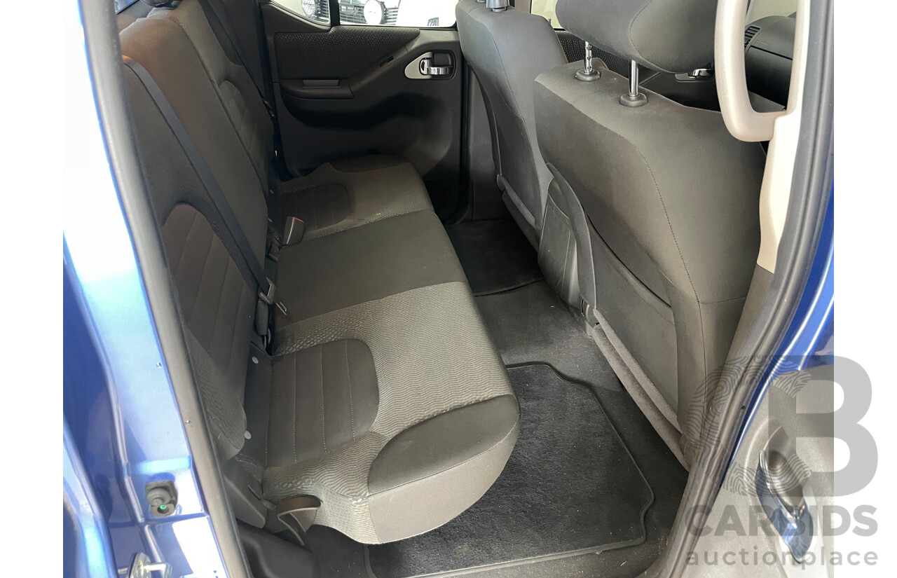 4/2013 Nissan Navara ST (4x4) D40 Dual Cab P/Up Blue 2.5L