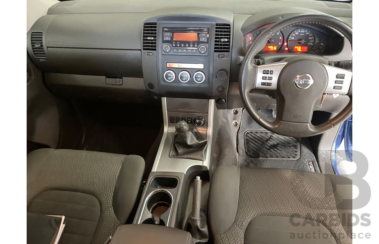 4/2013 Nissan Navara ST (4x4) D40 Dual Cab P/Up Blue 2.5L