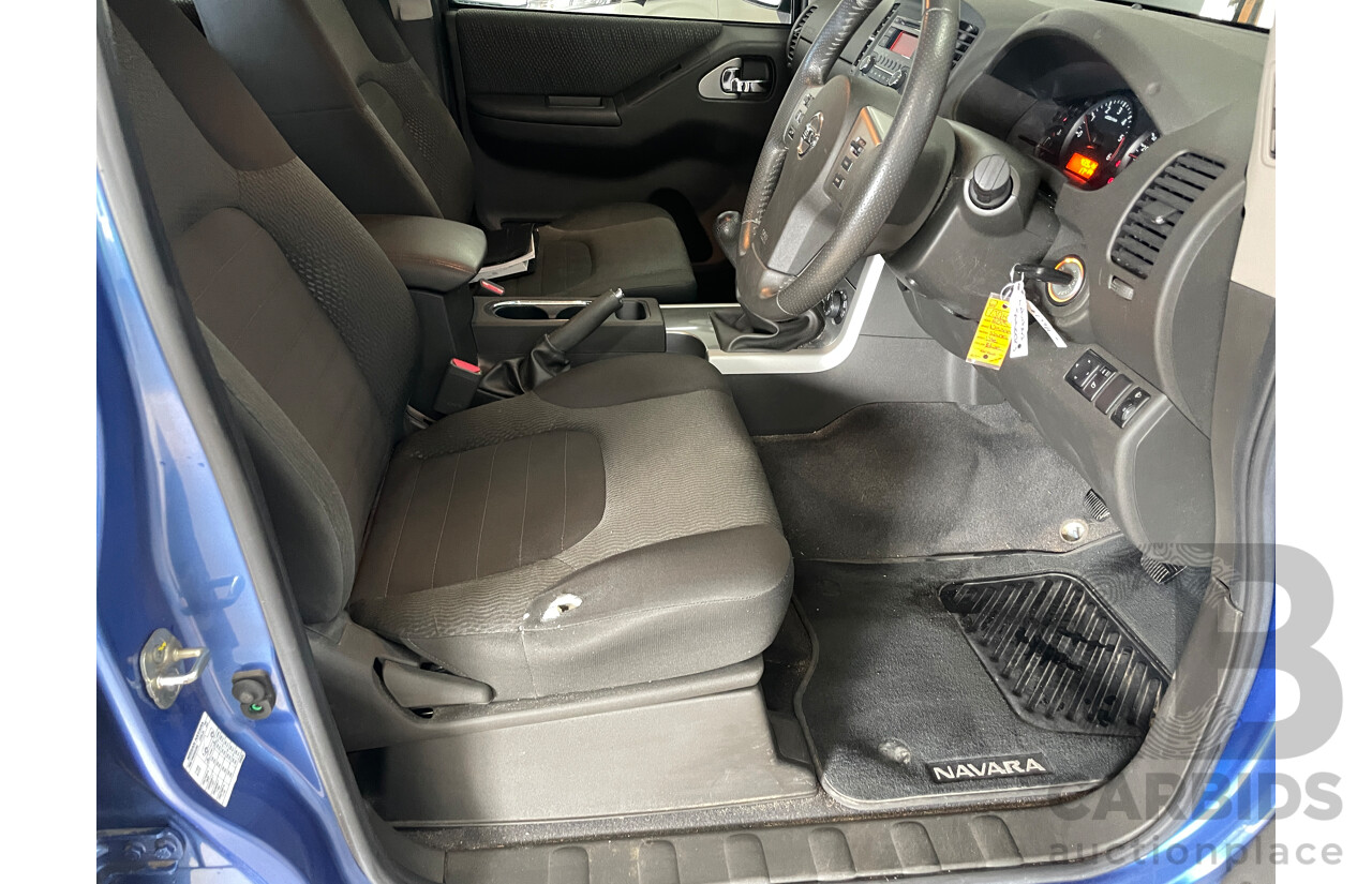 4/2013 Nissan Navara ST (4x4) D40 Dual Cab P/Up Blue 2.5L